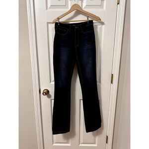 CALVIN KLEIN JEANS WOMEN'S HIGH RISE DEMI BOOT NAVY BLUE JEANS Sz US 27